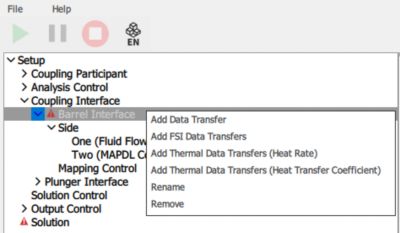 system coupling UI