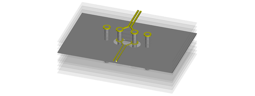 Differential Via Optimization with Ansys HFSS 3D Layout and Ansys optiSLang