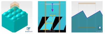 Diffractive grating surface