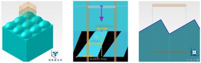 Diffractive grating example