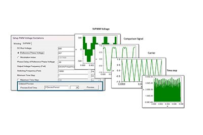 Maxwell calculations for electric machine efficiency