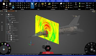 EMA3D电缆飞机仿真