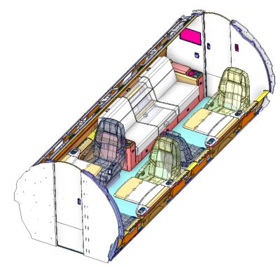 embraer executive cabin virtual mockup