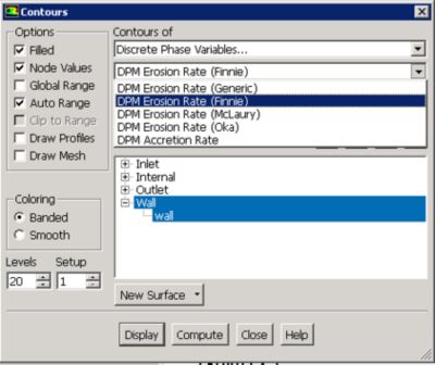 Ansys Fluent contour panel