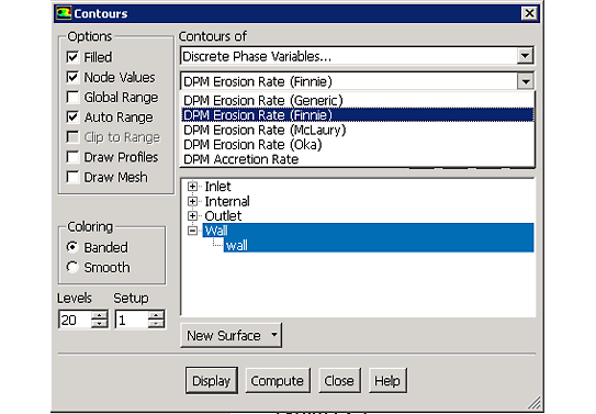 Ansys Fluent contour panel