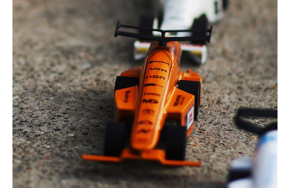 Helios Racing’s miniature, compressed-air powered car, Aethon.