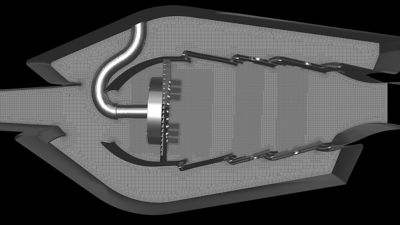 Hydrogen-fueled combustor with a micromixer