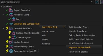 Ansys Fluent’s watertight geometry workflow accelerates the meshing process