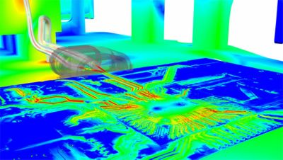 electrical simulation of a microchip using Ansys HFSS