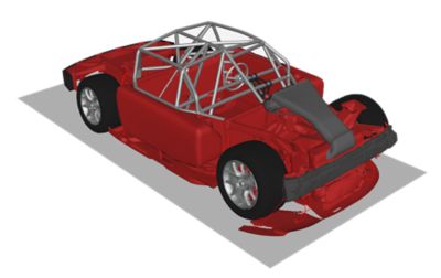 在经过5000多次Ansys LS-DYNA万博碰撞测试模拟后，仅进行了两次物理碰撞测试就验证和验证了设计的安全性。