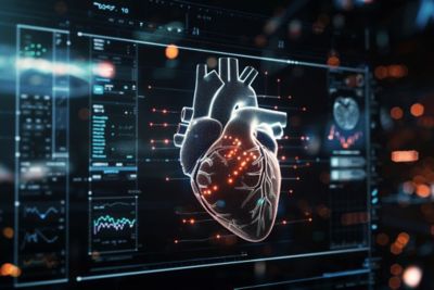 Heart on monitor