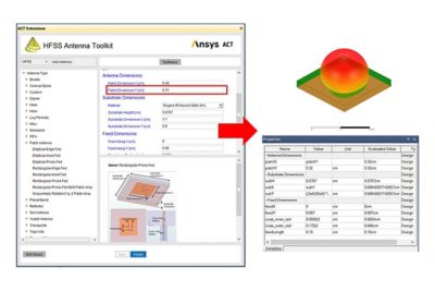 The HFSS Antenna Toolkit provides engineers with an antenna unit for their array designs