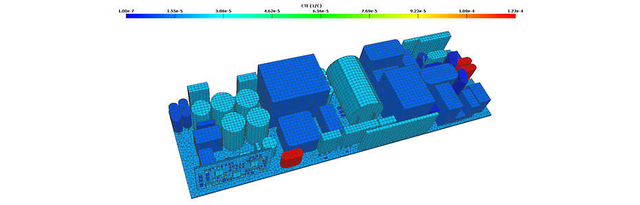 Finite element analysis simulation example in Ansys Sherlock