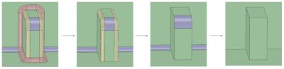 Incremental round removal in Ansys SpaceClaim