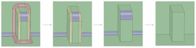 Incremental round removal in Ansys SpaceClaim