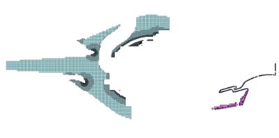 This mesh was generated using parallel processing — each color depicts the parts of the mesh created by one process.