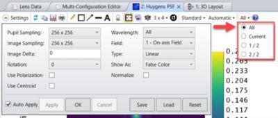 Huygens PSF settings