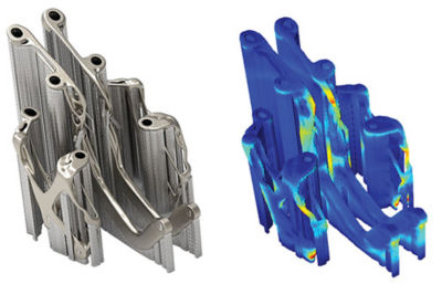 orientation support and additive manufacturing process simulation