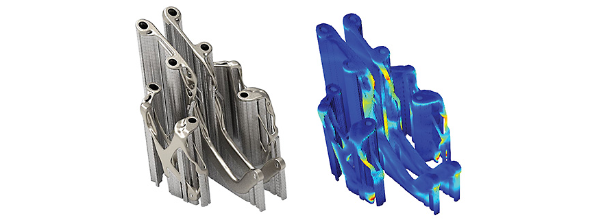 orientation support and additive manufacturing process simulation