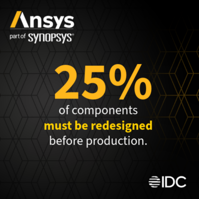 25% of components must be redesigned before production