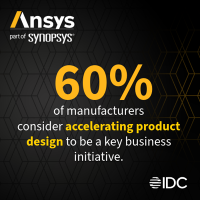 60% of manufacturers consider accelerating product design to be a key business objective