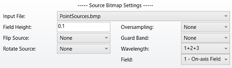 Image simulation settings