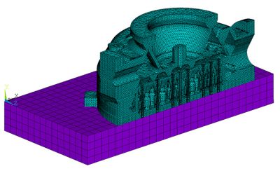 Finite element model of an injector