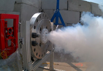 rocket engine injector test