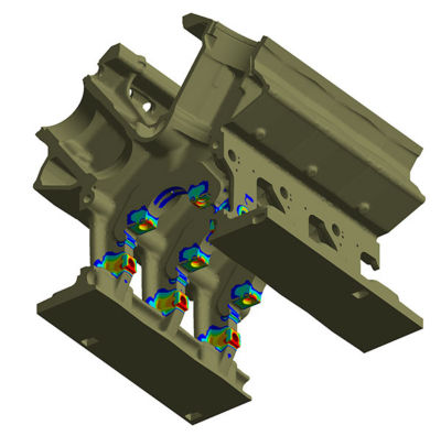 Simulation of  an INNIO crank  case
