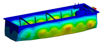 Simulation of an INNIO oil pan