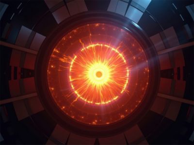 Inside a Tokamak reactor