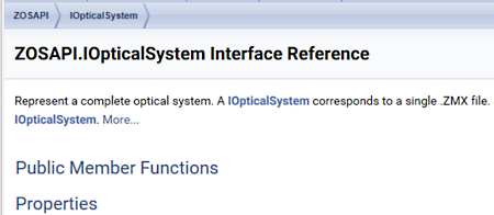 Interface data is available within the IOpticalSystem interface