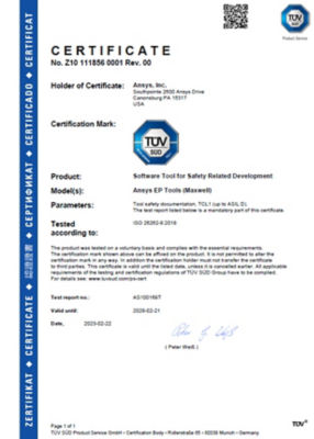 ISO26262 Certification