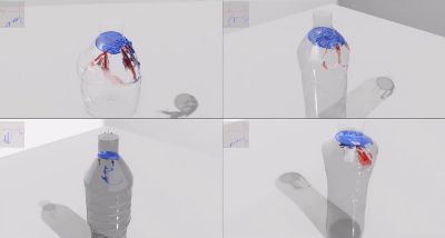 CFD simulation of bottle filling