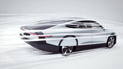 光年工程师使用Ansys Fluent软件来帮助设计汽车的形状。