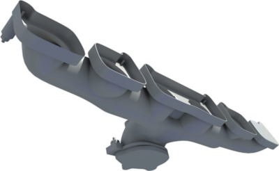 Rendering of exhaust manifold