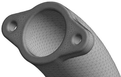 Manifold intake layered tetrahedral mesh