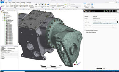Ansys Mechanical graphical user interface with Cloud integration