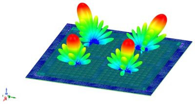 MIMO radiating infrared elements on a semiconductor