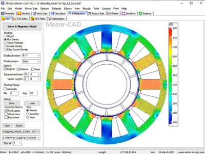 Bimotal使用motor - cad中的热模型来了解电机在各种操作条件下的温升。