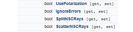 Using ZOS-API, a property can be used to define the settings of a non-sequential raytrace