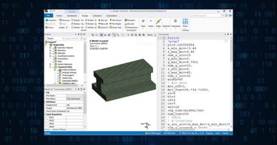 Ansys参数化设计语言（APDL）是一种可用于和Ansys Mechanical求解器实现交互、功能强大的结构化脚本语言。 