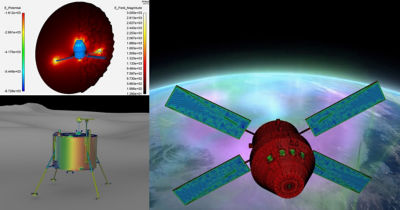 EMA3D Charge and ESDs on spacecraft