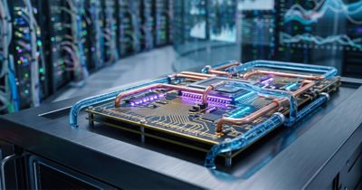 Data center liquid cooling on motherboard
