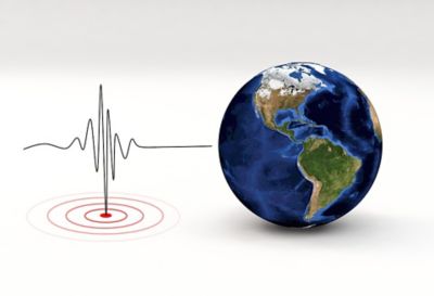 The earth and a heart beat sensor