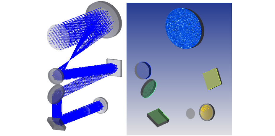 Using the Ansys Zemax OpticStudio STAR software to add deformations (generated by FEA analysis) to the optical model of a mirror system.  