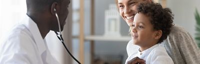 Doctor with pediatric patient