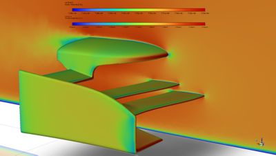 air velocity vertical wing