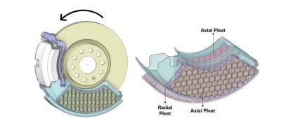 Pleated filter structure