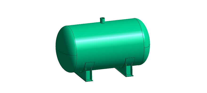 Static structural analysis using FEA of pressure vessel with Ansys Mechanical